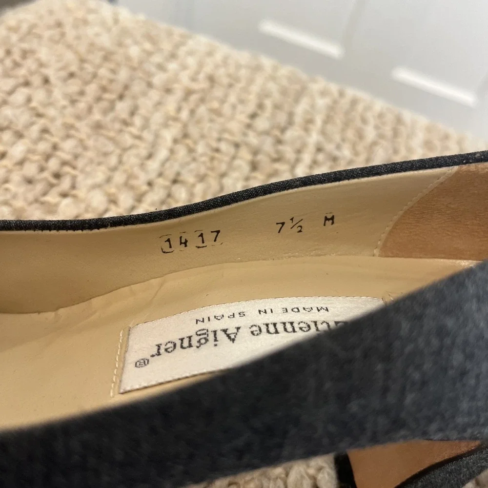 Etienne Aigner Women's‎ Gray Charcoal Taylor Shoes Pumps Block Heels Size 7.5 M